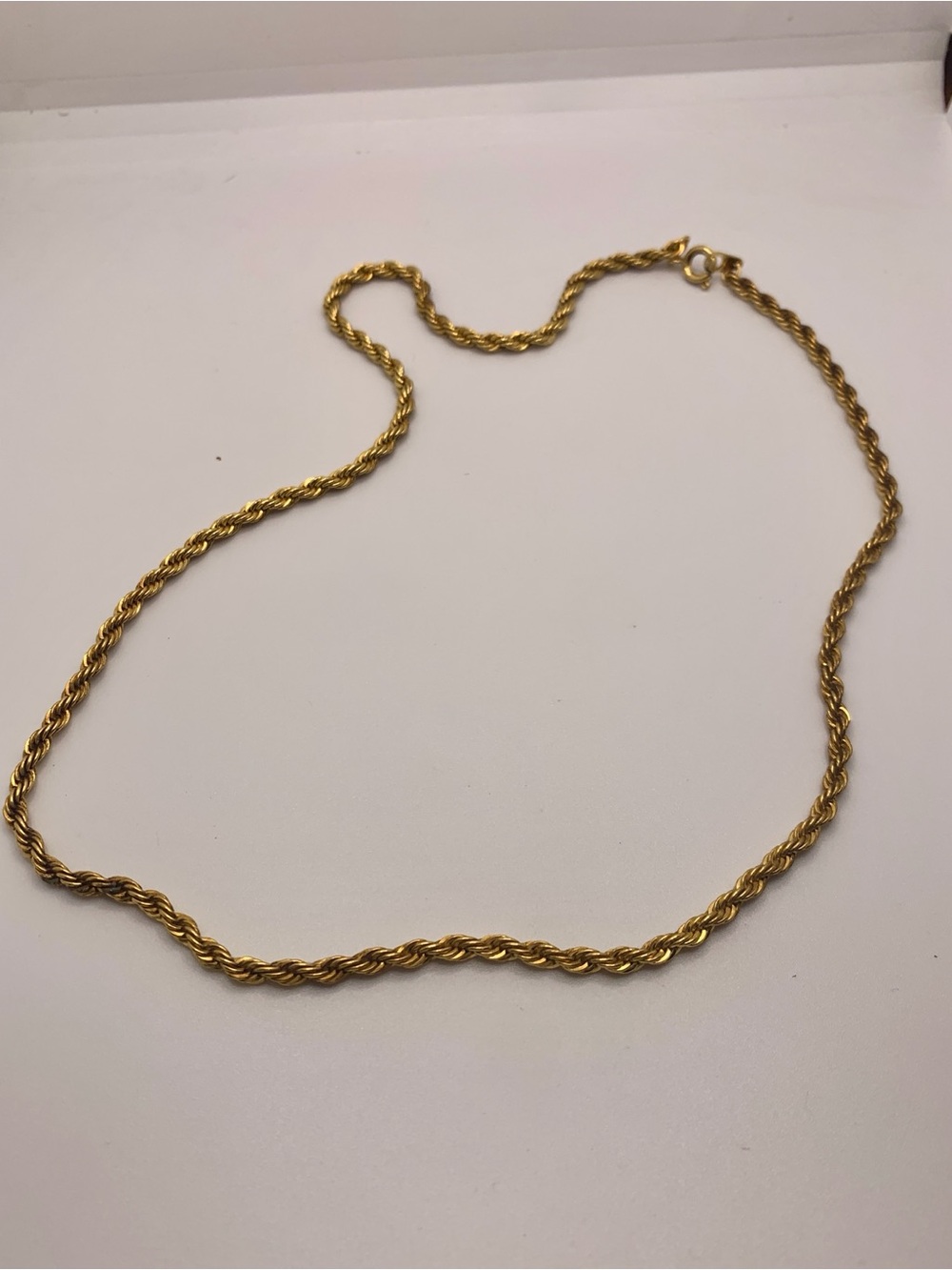 Gold Tone Rope Chain - Picture 3 of 3